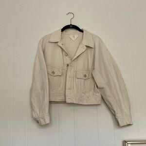 Arket Cream Cropped Jacket